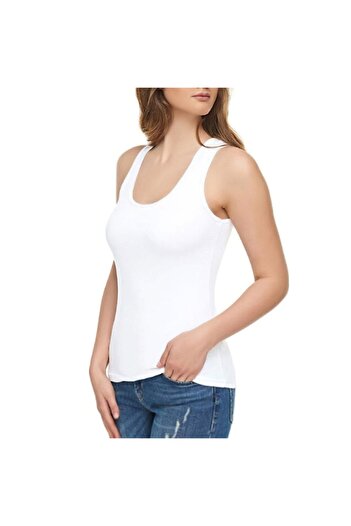 Tutku Elit Elt2002 Elite Modal Wide Strap Undershirt (3 Pieces) | White