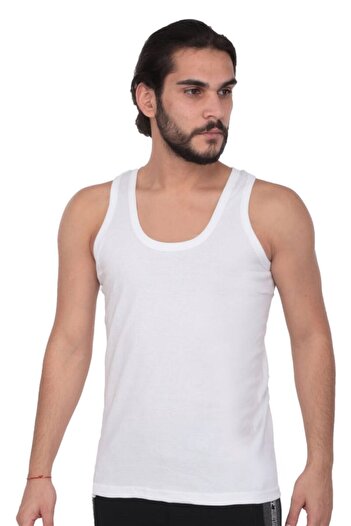 Tutku Men's Rib Athlete 102 - White Pack of 3
