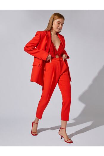 Koton Pleated Capri Trousers