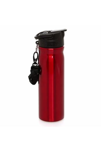 Mikro Çelik Matara Pipetli Kırmızı 500 ml