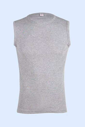 Ceylanoğlu Men's 3-Piece Ribbed Tank Top - Zero Collar and Zero Sleeve Set