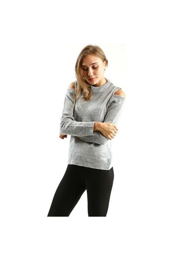 Collezione Women's Knitwear Sweater190928 - Ucb190928 - Light Grey - S