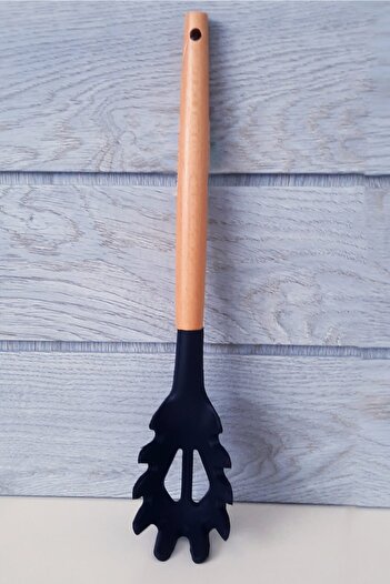 krommet Silicone Spaghetti Spoon with Bamboo Handle