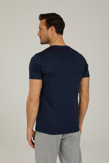 Kinetix Sn222 Basıc Pes V Neck T- Lacivert Erkek T-shirt