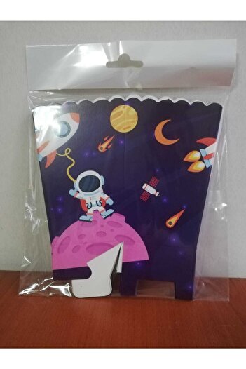 Cadde Süs Space Themed Corn Box 8 Pieces