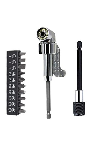 Depolife Matkap Için Vidalama Uç Seti Altıgen Hex Köşe Kör Vidalama Aparatı Hızlı Bits Değiştirme Adaptörü