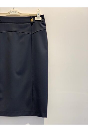 Kayra Women's Navy Blue Pencil Skirt