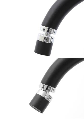 KUSTAR Olinda Black Kitchen Sink Faucet with 360° Movable Aerator