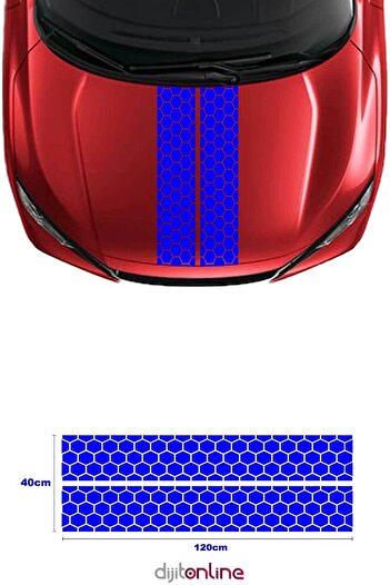 Dijitonline Autocolant dungi pentru capota fata - Autocolant auto - Autocolant auto 120cm