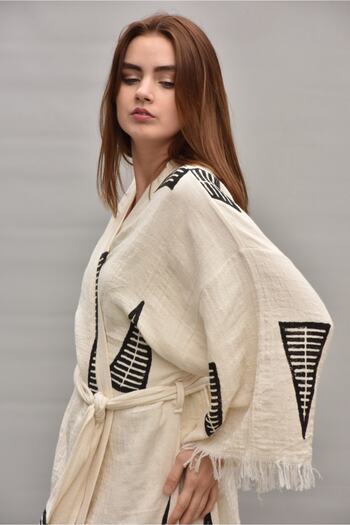 Su Koleksiyon Pyramid Caftan - Natural