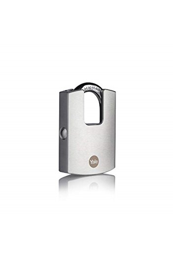 Yale Brand: Y122b/50/123/1 - 50mm Chrome Plated Padlock with Dmu Housing - High Protection - Boro