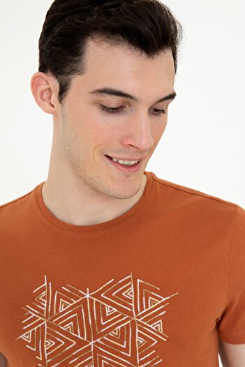 Pierre Cardin Ανδρικό T-Shirt Cinnamon G021SZ011.000. 1288085