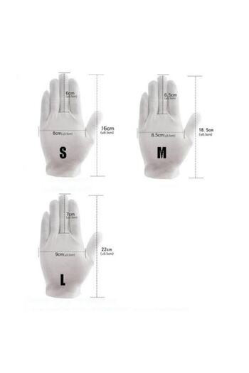 Ankara Medikal Eczema Gloves - Cotton Protective Gloves - Eczema Gloves (6 Pieces)