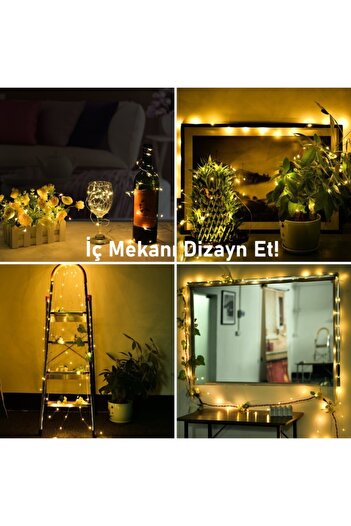 Lumenn 3 Ve 5(2 Li Paket) Metre Pilli Peri Led Işık- Led Aydınlatma