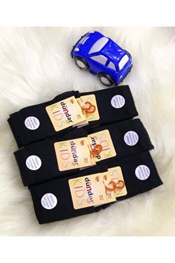 Dündar Pack of 12 Black Children's Modal Socket Socks