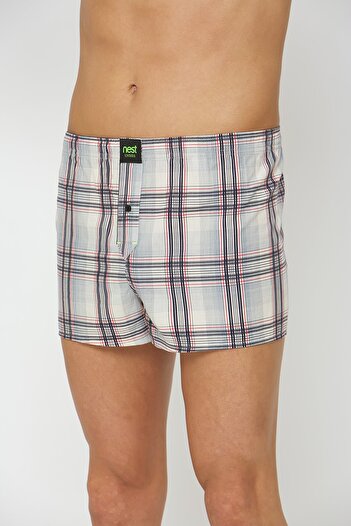 NEST Undies Чоловічі боксери з бавовняної тканини кольору екрю