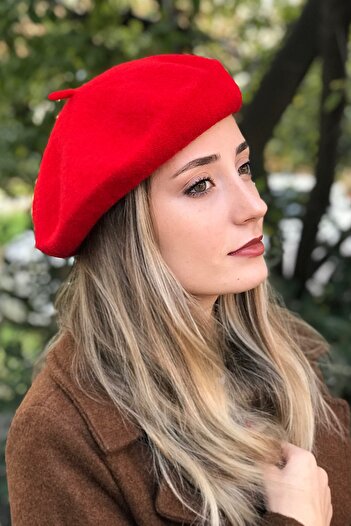 Novon Giyim & Aksesuar 100% Felt Premium French Painter Beret