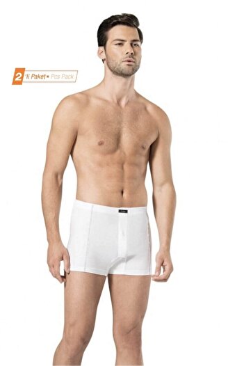 Pierre Cardin Συσκευασία 2 100% βαμβακερά λευκά μπόξερ