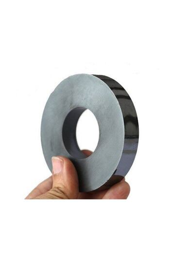 Dünya Magnet 2 Adet 70x32x10 Büyük Ferrit Kömür Mıknatıs- Halka Delikli Mıknatıs (2'li Paket)