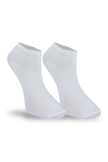 Line Smart 6 Pack Men's White Cotton Seasonal Breathable Booties Socks