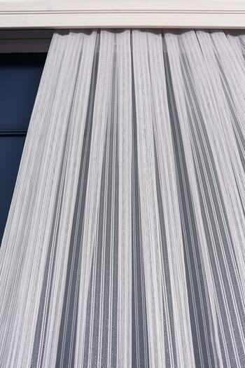 Esse Home Düz Boydan Çizgili Örme Tül Perde, 200x250cm, 1/2 Seyrek Pile, 12esse04201