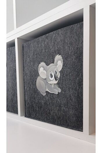 Art Bee 30X30X30 cm Koala Patterned Children's Basket - Multi-Purpose Organizer