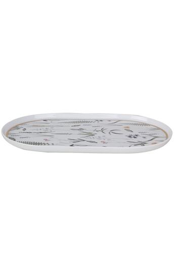 Porland Botanical Boat Plate 32cm Set of 4 04alm005058