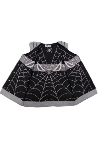 gogo bici Boy's Spider Patterned Knitwear Vest