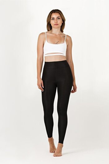 Zeynep Tekstil High Waist Slimming Shiny Disco Leggings