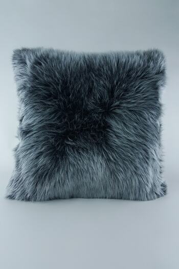 Paris Life Plush Square Throw Pillow Cover - Gray