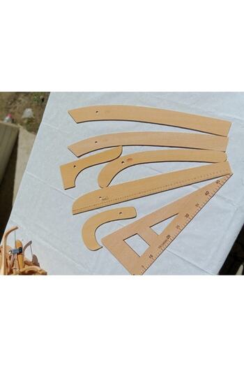 TURHAN AHŞAP 7-Piece Wooden Riga Set - Riga Set