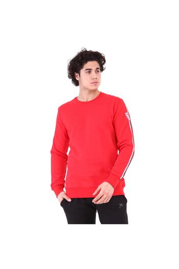 raru S.P.Q.O.R Men's 100% Cotton Sweatshirt Lorın Red