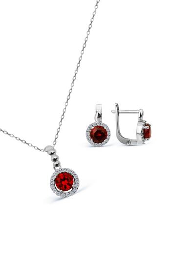 Argentum Concept 925 Ayar Gümüş Zirkon Taşlı Set - S014002