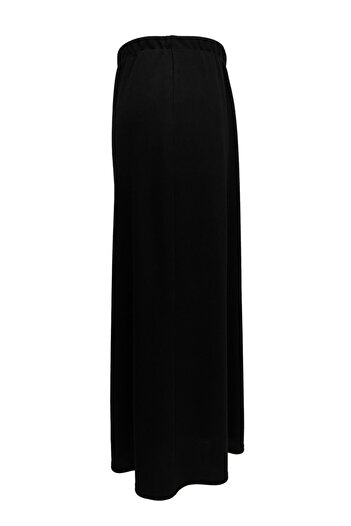 HESNA Black Buğra Lined Bell Skirt