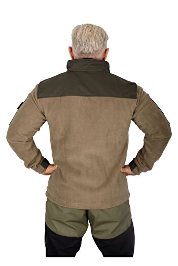 Safari Avm Tactical Khaki Color Fleece Coat