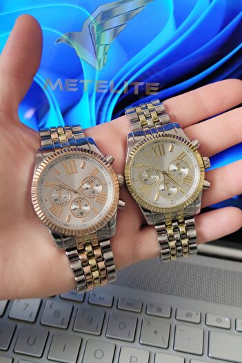 Tulpar Couple Wristwatch Metal Cord Analog Dear Watches in Special Box