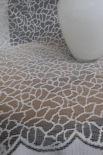 Esse Home Ice Broken Pattern Double-breasted Tulle Curtain (bead Included), 300x260cm, 1/4, 14esse00101