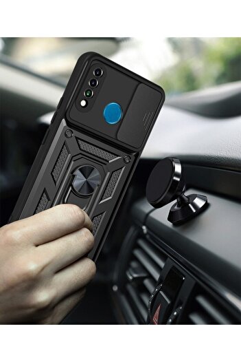 Fibaks P30 Lite Compatible Case Camera Protection Sliding Ring Armor Military Tank Armor