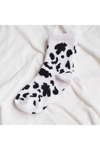 Planet Butik Cow Patterned Socks