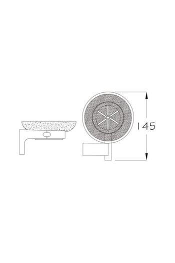ardini Δοχείο σαπουνιού Sapphire Chrome