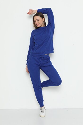 MyBen Women's Crew Neck Cotton Long Sleeve Pajama Set 28244