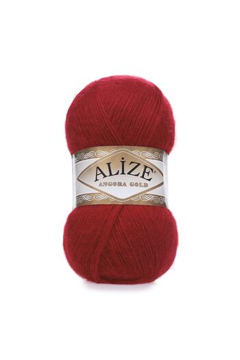 Alize Angora Gold 100g Wool Hand Knitting - Red-106-Wool Floss Color Code