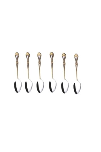 Nehir Lalezar Gold Plated Tea Spoon 12 Pieces