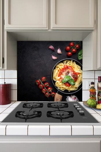 Tilki Dünyası Pasta Sticker with Tomato Sauce Behind the Kitchen Stove
