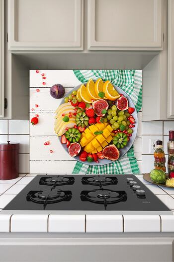 Tilki Dünyası Kitchen Stove Back Sticker Delicious Fruits