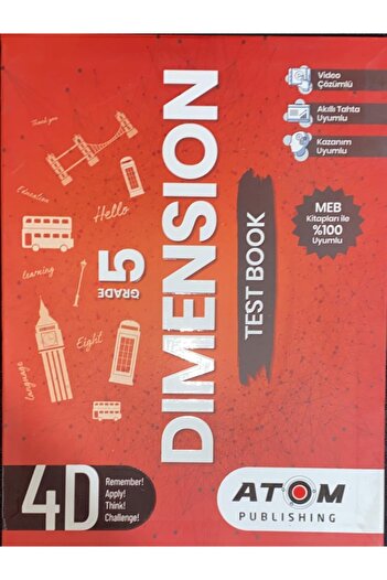 Atom Yayıncılık Atom 5. Sınıf Dımensıon Test Book