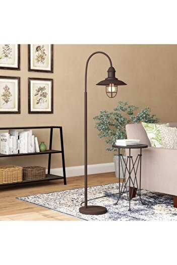 RİOLİGHT Retro Rustik Metal Lambader Köşe Lambası
