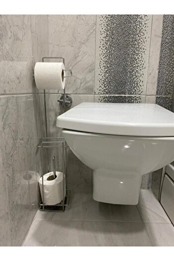 biray home Tuvalet Kağıtlık Ayaklı Wclik , Peçetelik Banyo Aksesuarı