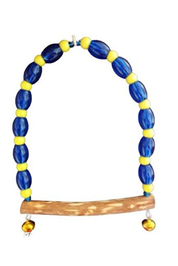 TUĞRA PET MARKET Tuğra Wooden Perch Handmade Swing Cockatiel Lovebird And Love Parrot Swing