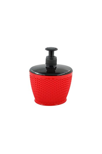 fafatara Plastic Red Liquid Soap Dispenser with Fish Back Pattern